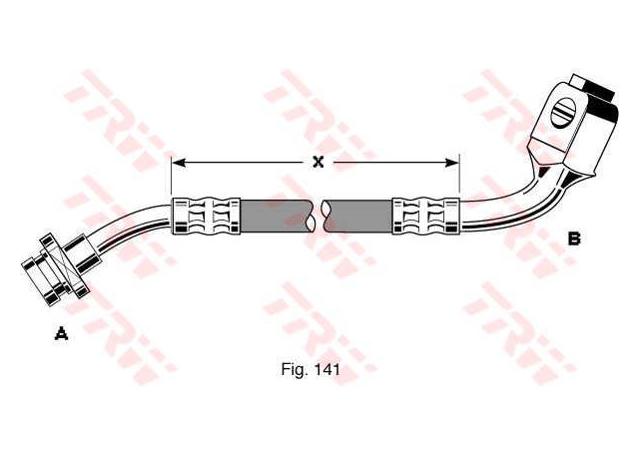 TRW Brake Hose Front RH PHD294