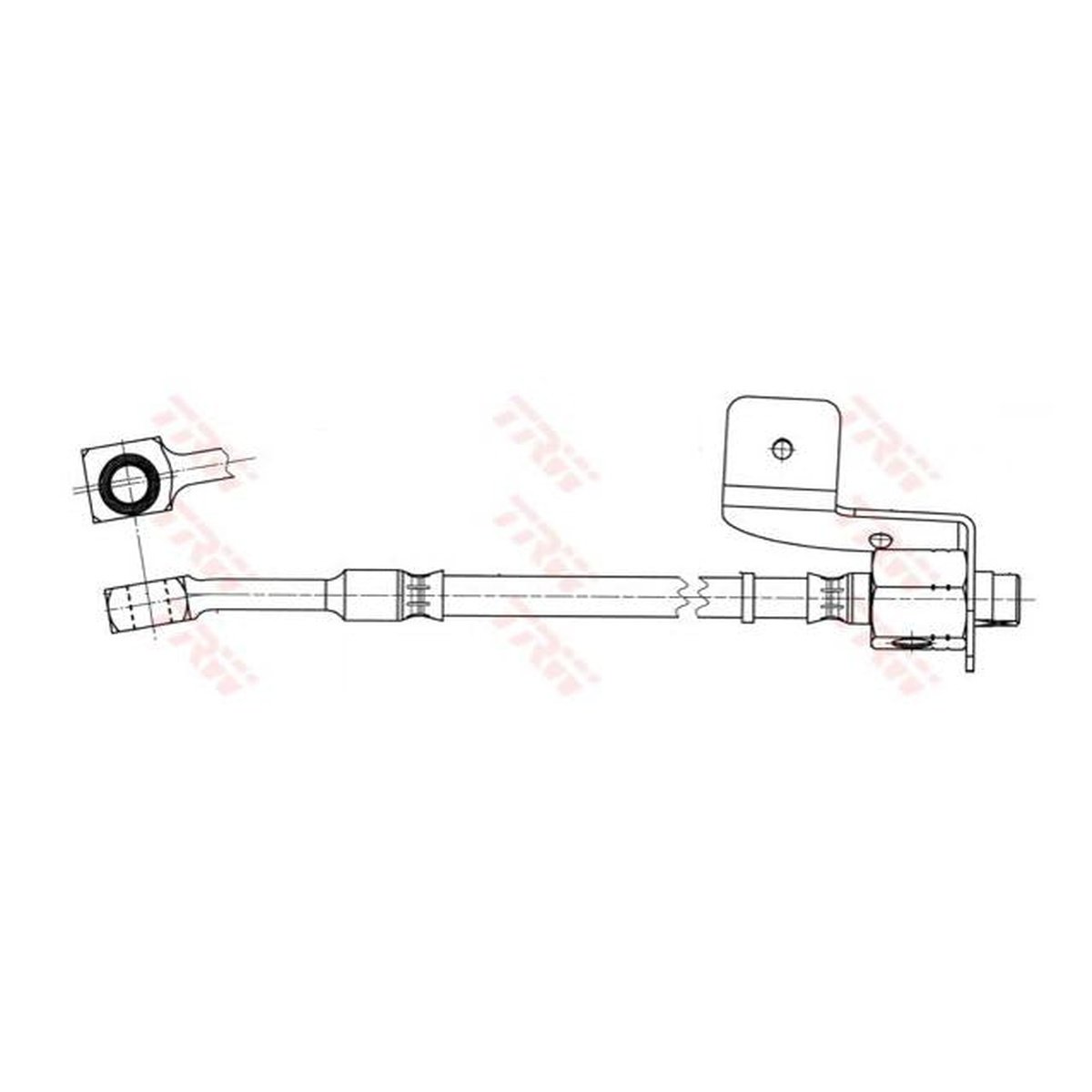 TRW Brake Hose Rear LH PHD7014