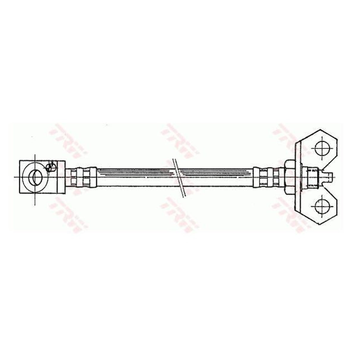 TRW Brake Hose Front PHD788