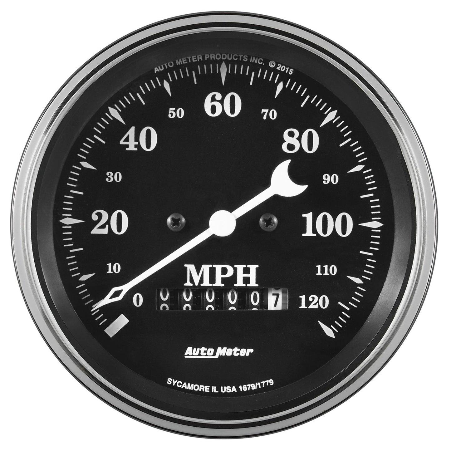 AutoMeter Old Tyme Bk 120Mph Speedo AU1779
