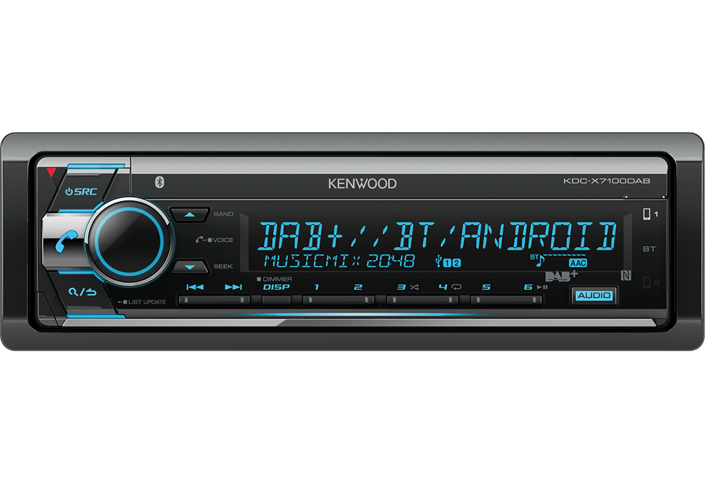Kenwood Head Unit w/ Bluetooth Dual USB CD KDC-X7100DABSB