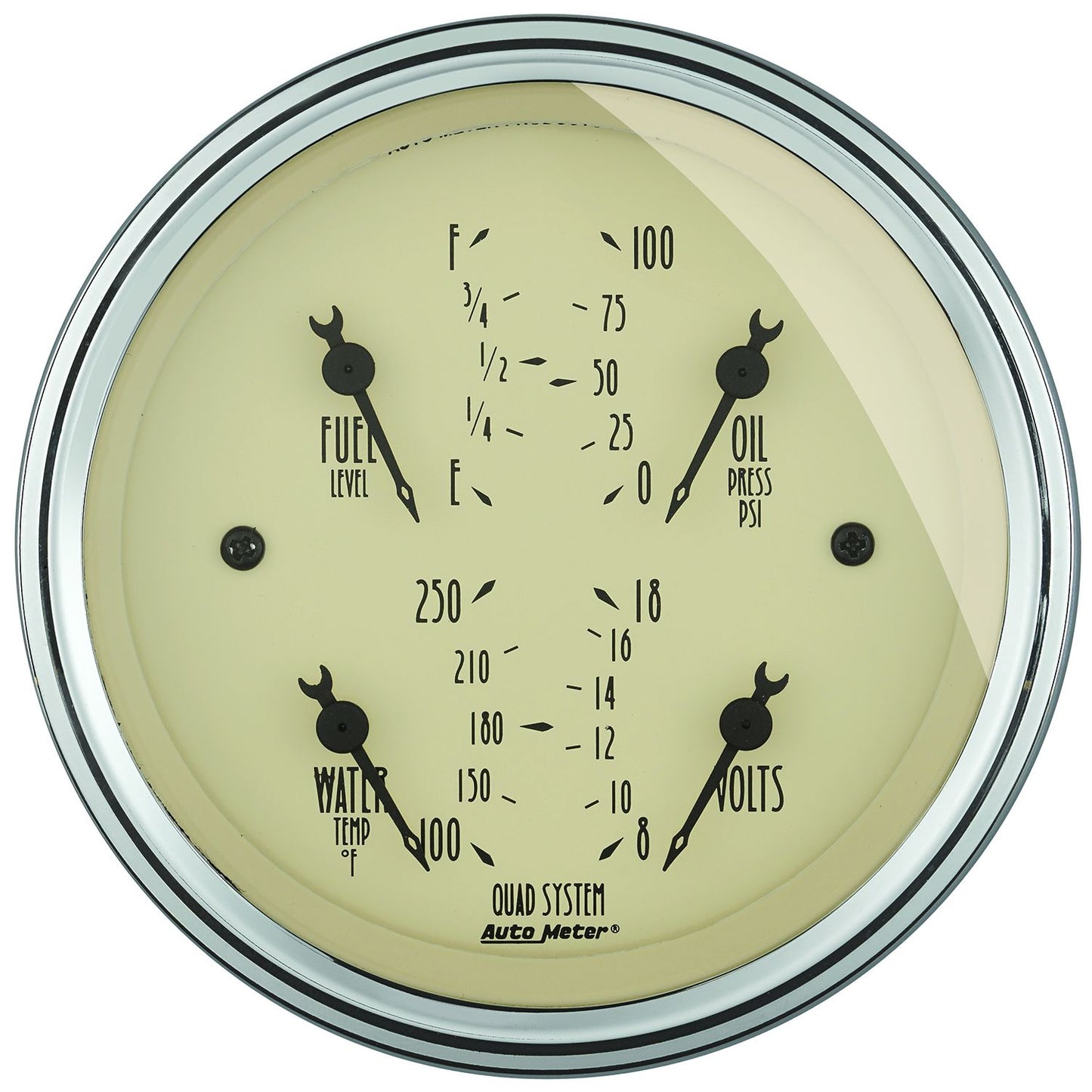 AutoMeter Antique Beige Quad Gauge AU1812