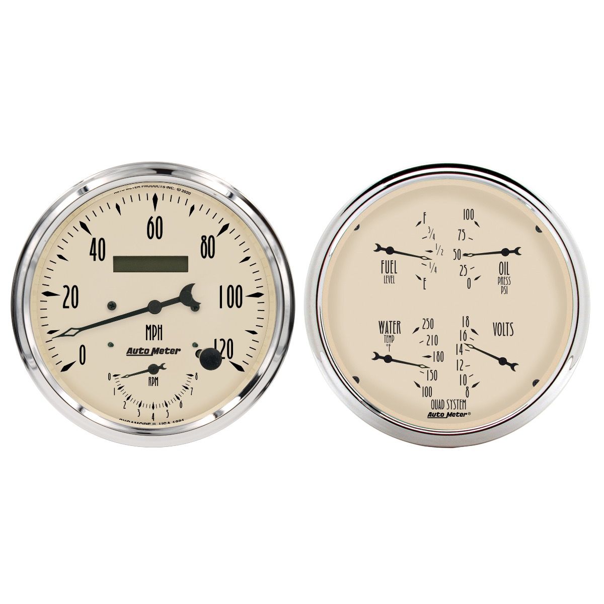 AutoMeter Antique Beige 2-Piece Kit AU1852