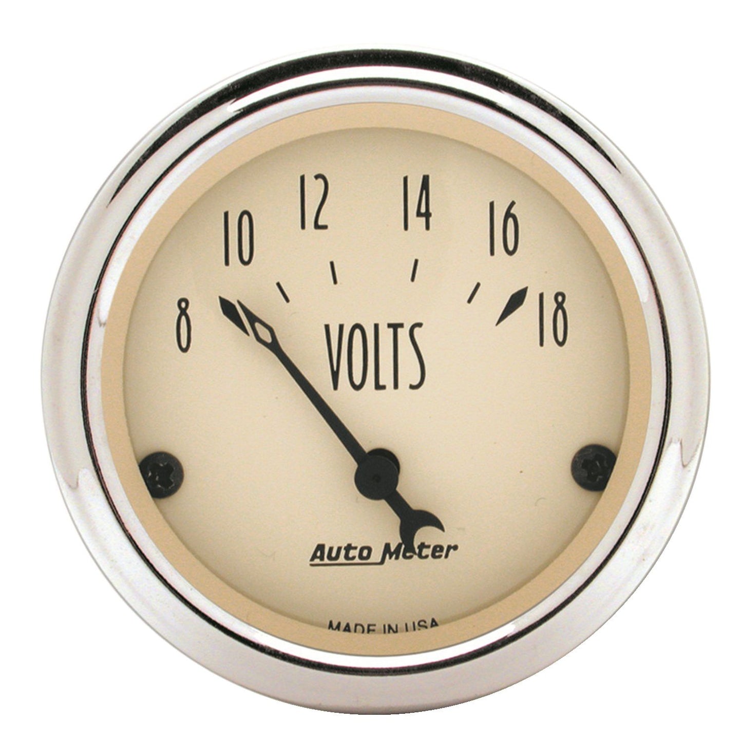 AutoMeter Antique Beige Series Voltmeter AU1891