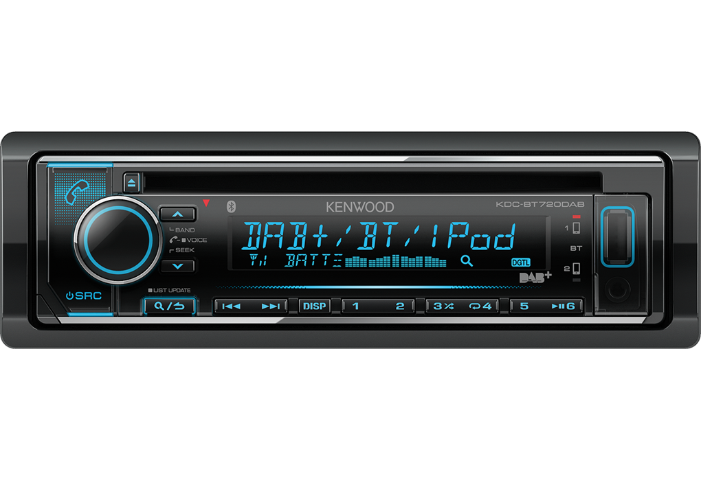Kenwood KDC-BT720DAB Dual Bluetooth Digital Radio USB CD Tuner KDC-BT720DABSB