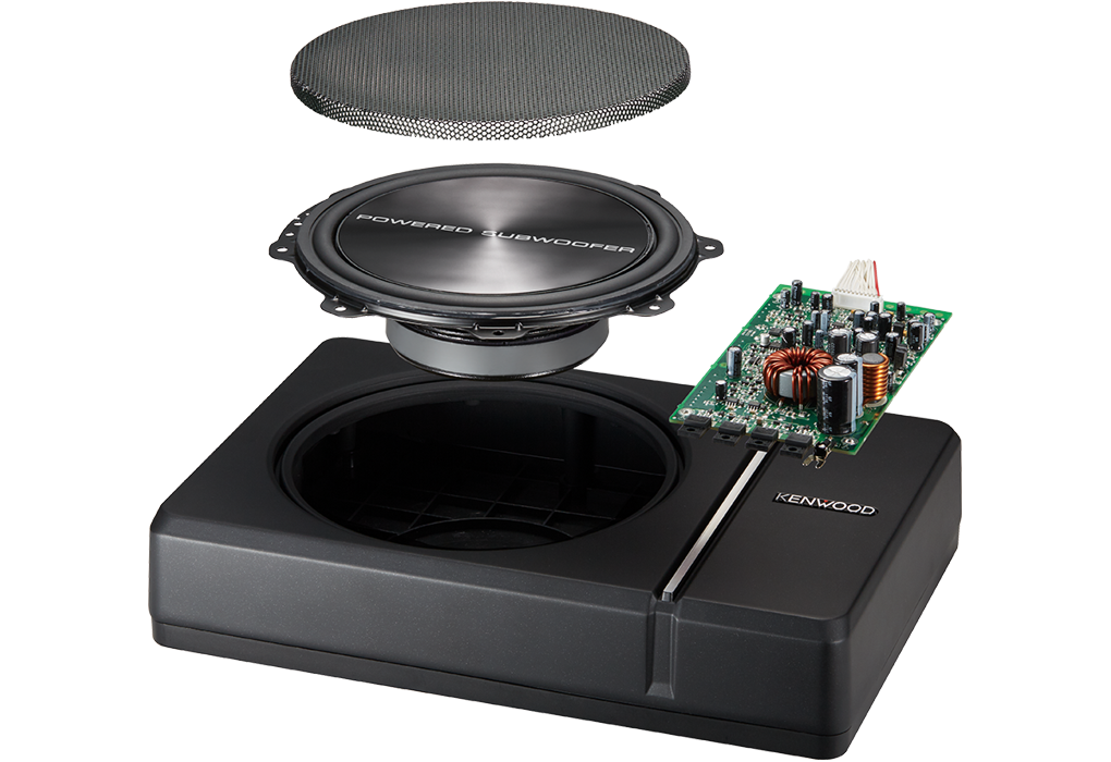 Kenwood 250W Powered Underseat Subwoofer - KSC-PSW8SB