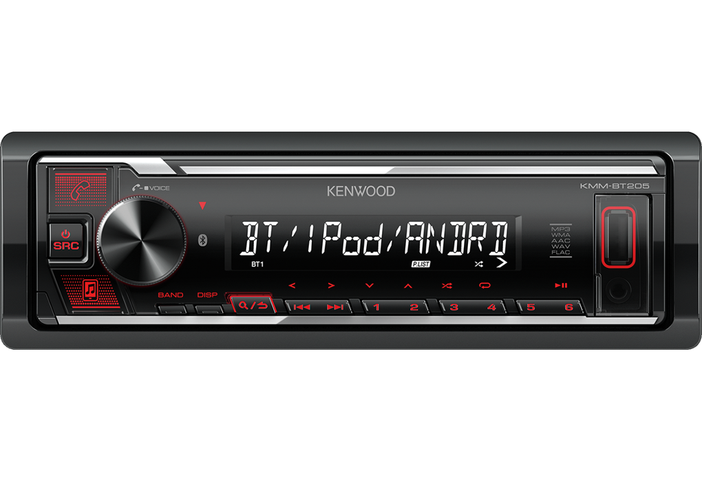 Kenwood Mechless Bt/Usb/Single Colour KMMBT205