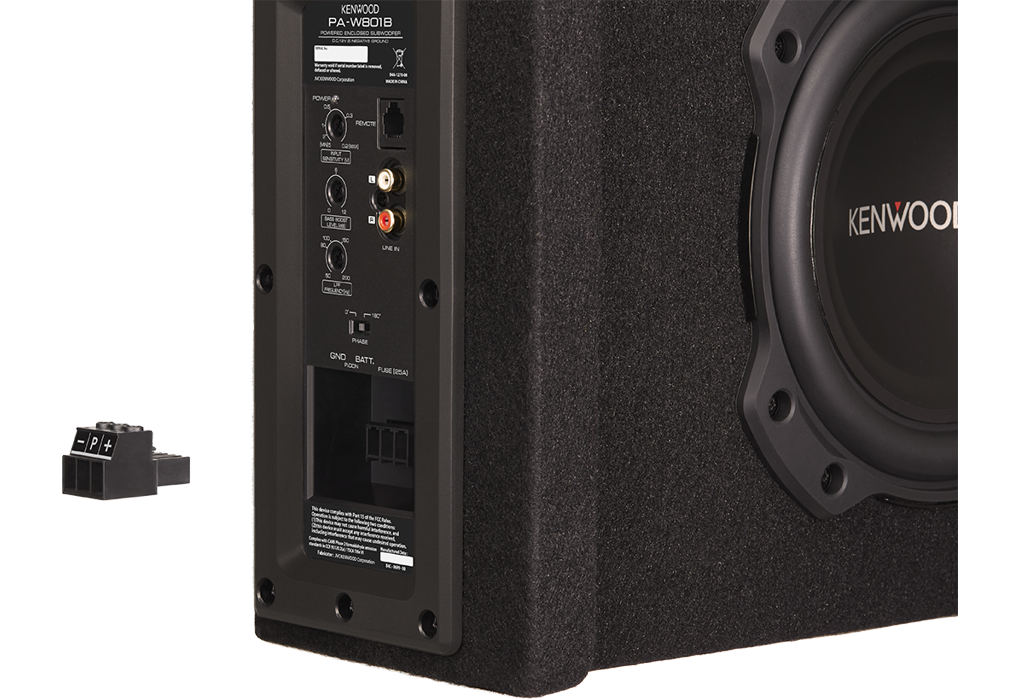 Kenwood 8In Powered Sub Box 400W 200W C-D PA-W801B