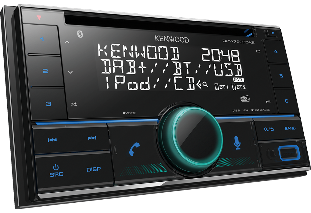 Kenwood 2Din Cd Usb/Aux Bt D/Oem Dab+ DPX-7200DAB