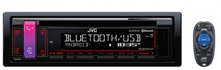 JVC Head Unit Bluetooth/USB/CD KD-R781BTSB