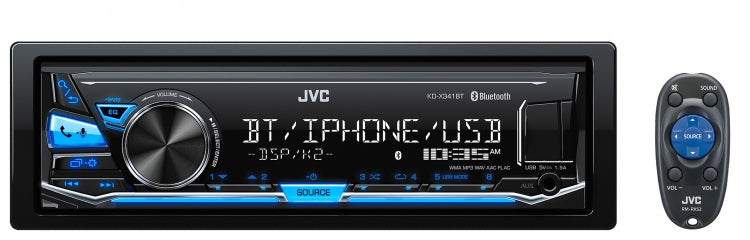 JVC Head Unit Bluetooth/iPhone/USB KD-X341BTSB