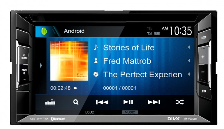 JVC Head Unit Bluetooth/iPod/USB/DVD KW-V230BTSB