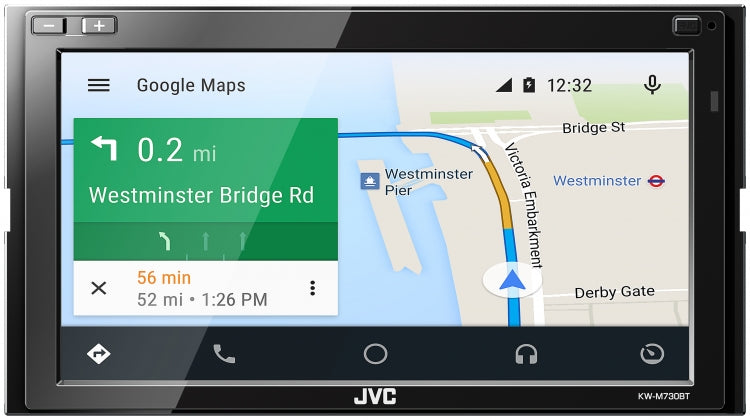 JVC KW-M730BT CarPlay Android Auto Bluetooth AV Tuner KW-M730BTSB