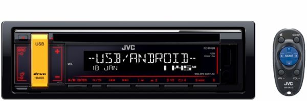 JVC CD Receiver W/Front USB/AUX-In KD-R496