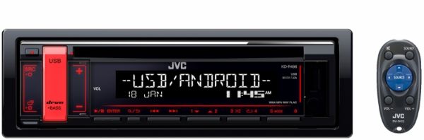 JVC CD Receiver W/Front USB/AUX-In KD-R496