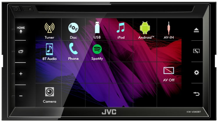 JVC KW-V340BT 6.8in. DVD AV Tuner KW-V340BTSB