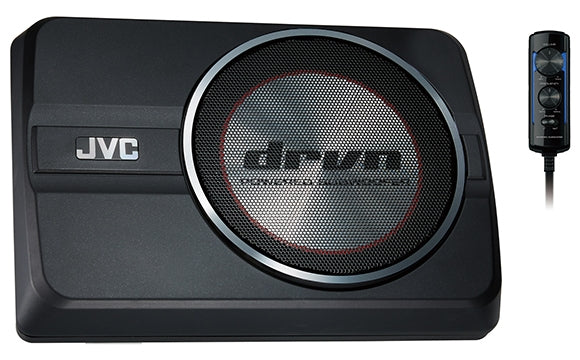 JVC 8in. 250W Compact Powered Underseat Subwoofer CW-DRA8SB