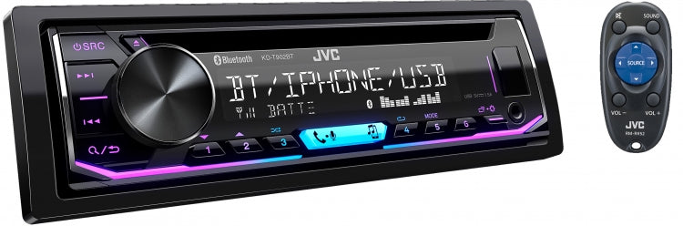 JVC KD-T902BT Dual Bluetooth USB CD Tuner KD-T902BTSB