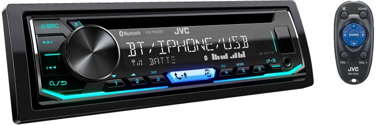 JVC KD-T902BT Dual Bluetooth USB CD Tuner KD-T902BTSB