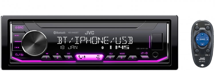 JVC KD-X462BT Dual Bluetooth USB Tuner KD-X462BTSB