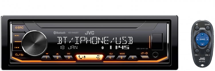 JVC KD-X462BT Dual Bluetooth USB Tuner KD-X462BTSB