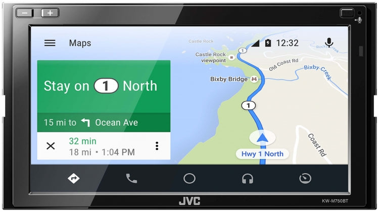 JVC Apple CarPlay Android Auto 2-DIN Head Unit KW-M750BTSB