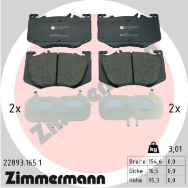 Zimmermann Brake Pad Front Set 22893.165.1