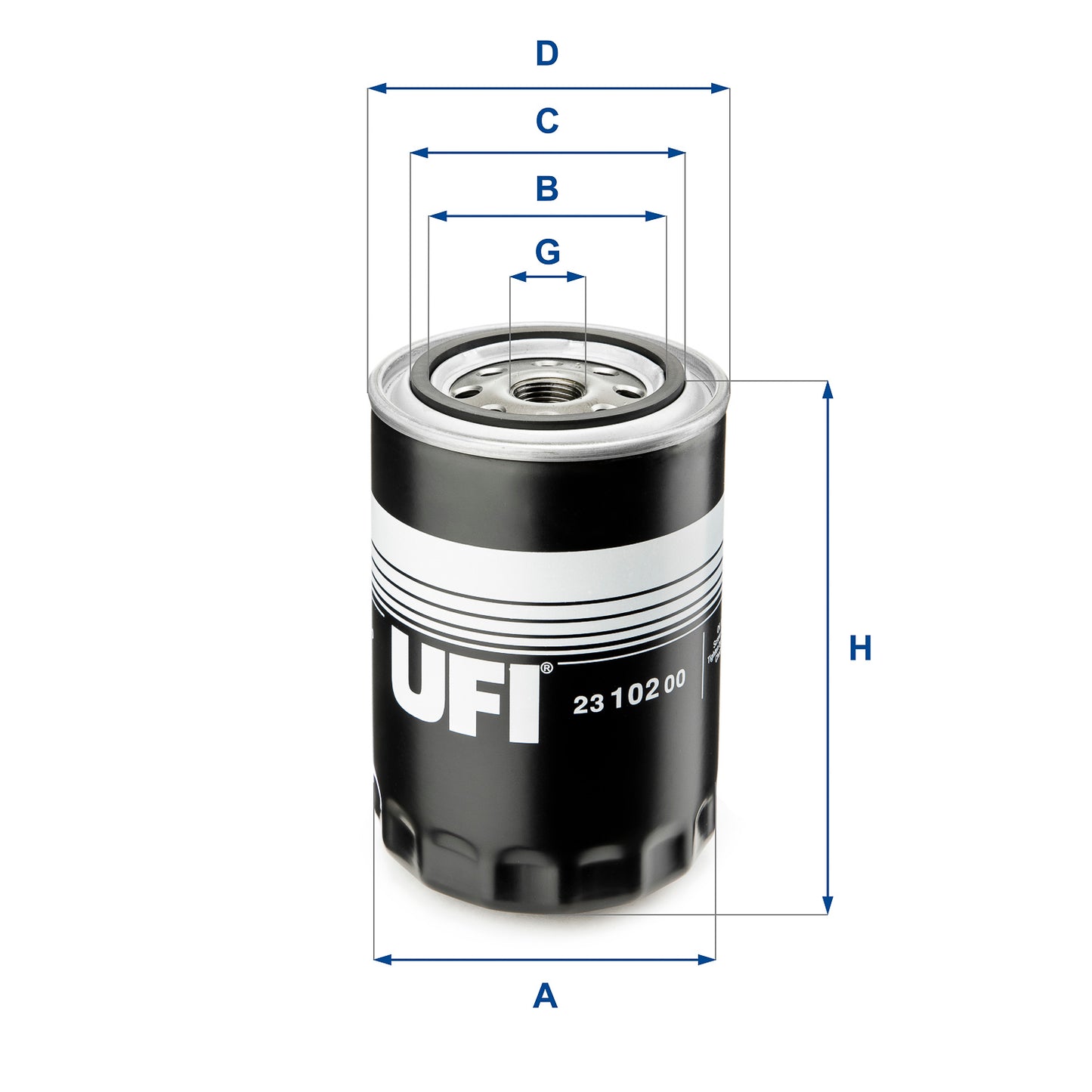 UFI Filters Oil Filter 23.102.00