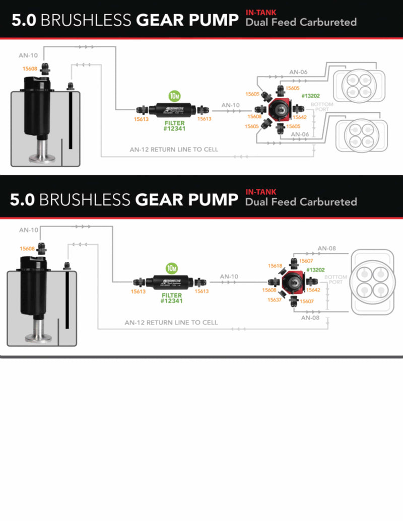 Aeromotive 5.0GPM Brushless In-Tank Fuel Pump with True Variable Speed Controller ARO18395