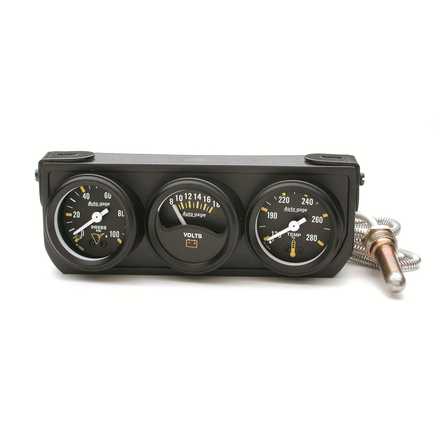AutoMeter 3 Gauge Console 1-1/2in Black AU2396