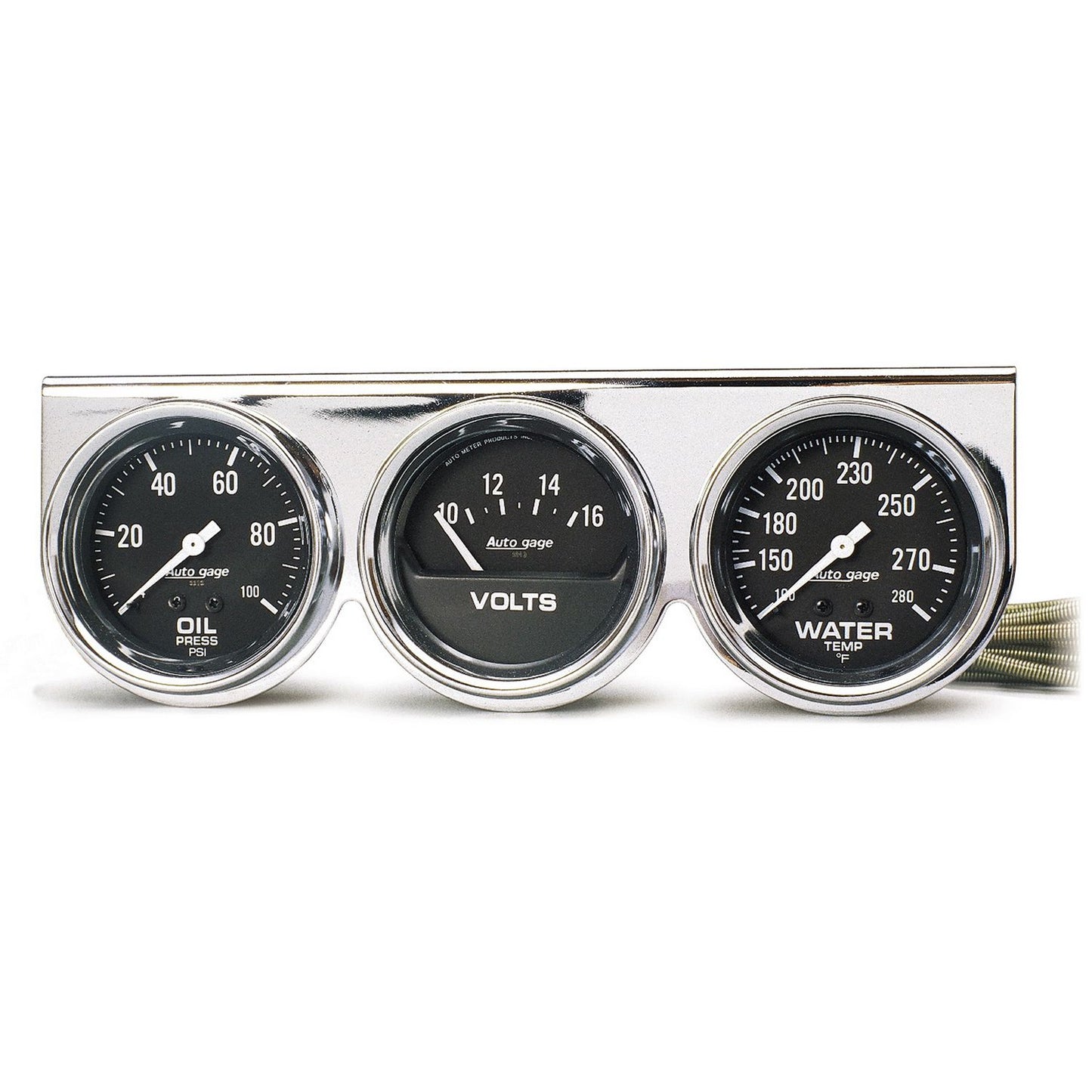 AutoMeter 2-5/8 3 Gauge Console Oil/Wa AU2399