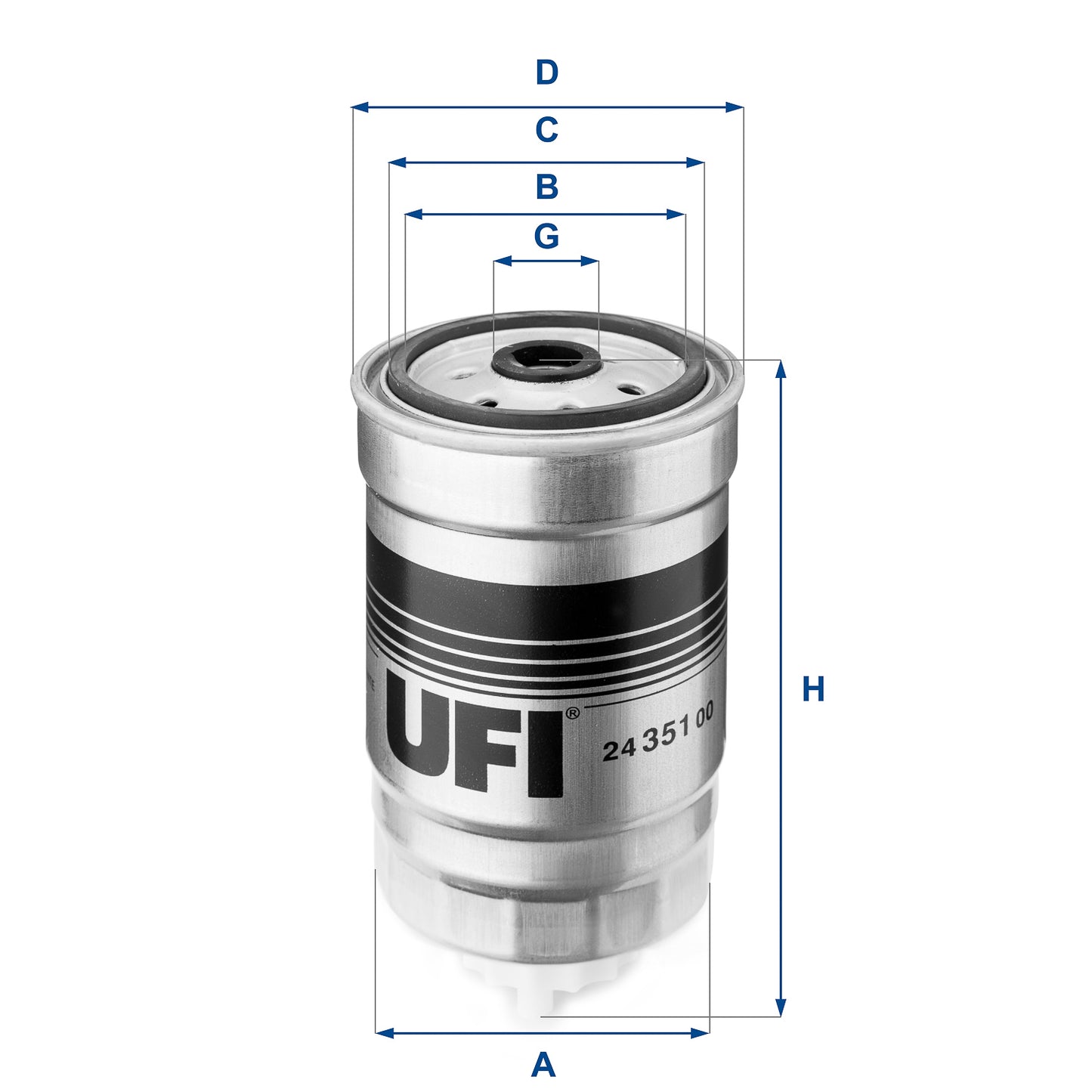UFI Filters Fuel Filter 24.351.00