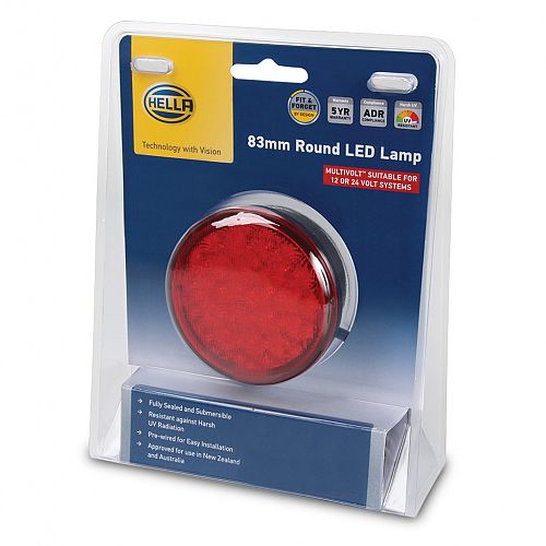 Hella Vehicle Light LED Red Stop/Tail Round 2390BL