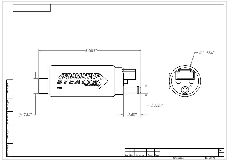 Aeromotive Stealth 340 E85 Fuel Pump ARO11569