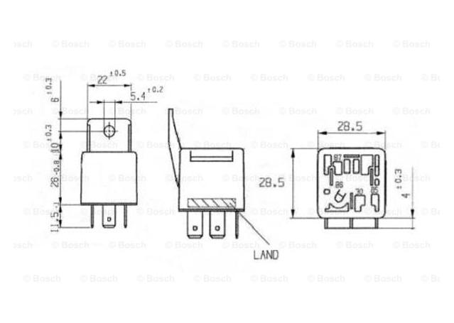 Bosch Main Current Relay 0 332 019 157