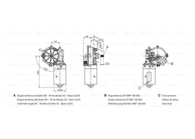 Bosch Wiper Motor 0 390 242 400