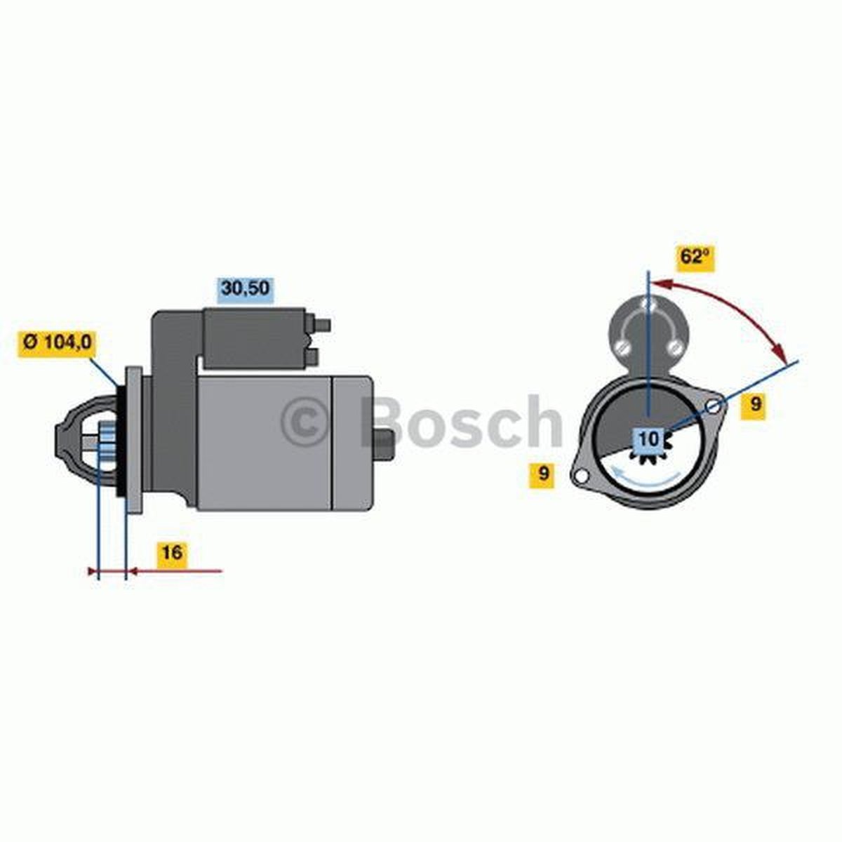 Bosch Starter Motor BXF456