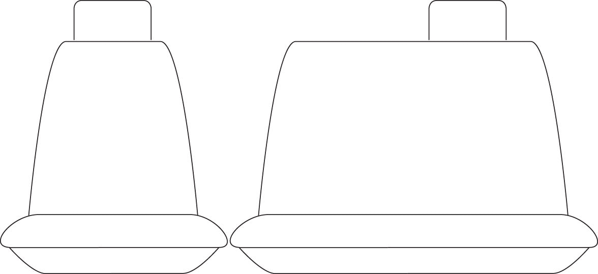 Sperling Tradies Canvas Front Black Seat Covers Suits Hilux 2005 - 2015 RM1026TRB