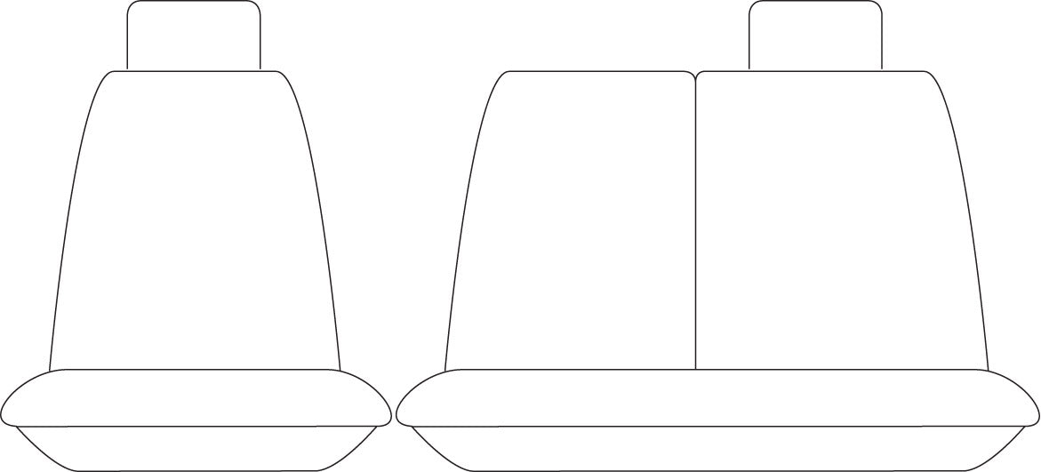Sperling Tradies Canvas Front Grey Seat Covers Suits ILoad 2008-2012 RM1036TRG