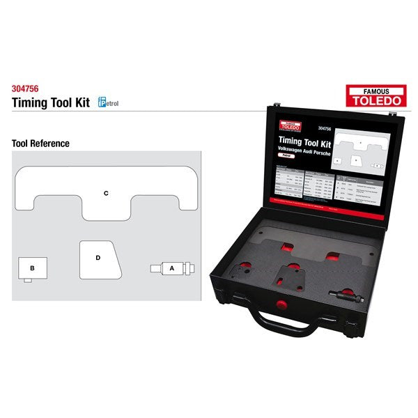 Toledo Timing Tool Kit Audi, Porsche & Volkswagen 304756