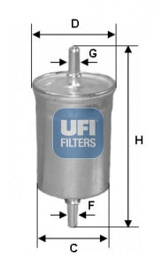UFI Filters Fuel Filter 31.848.00