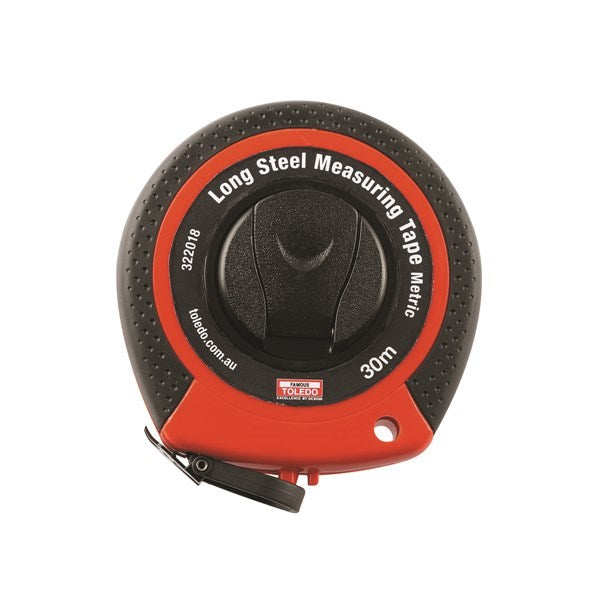 Toledo Measuring Tape Steel Long Metric 30 Metre Single Sided 322018