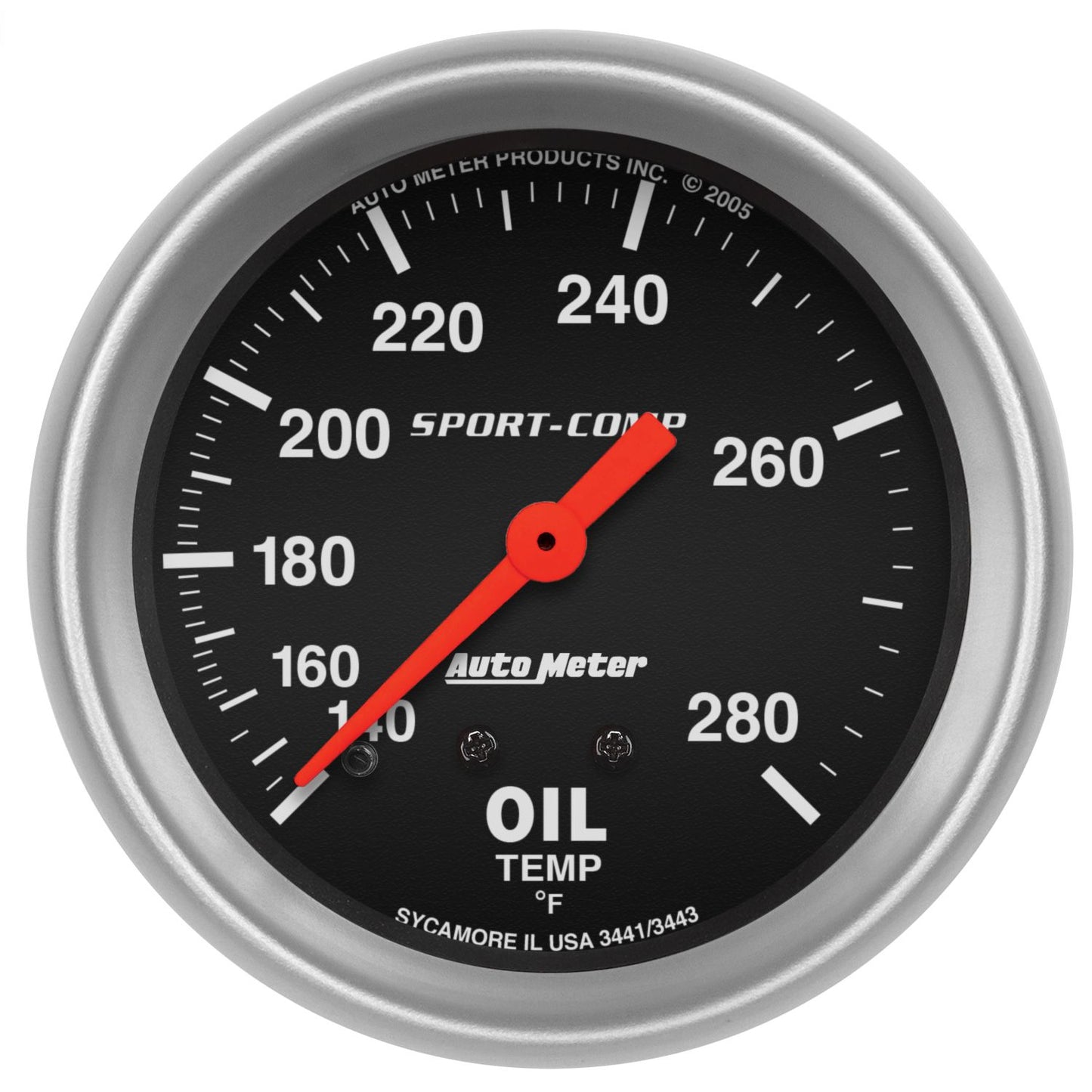 AutoMeter Sport-Comp 2-5/8in Oil Temp AU3443