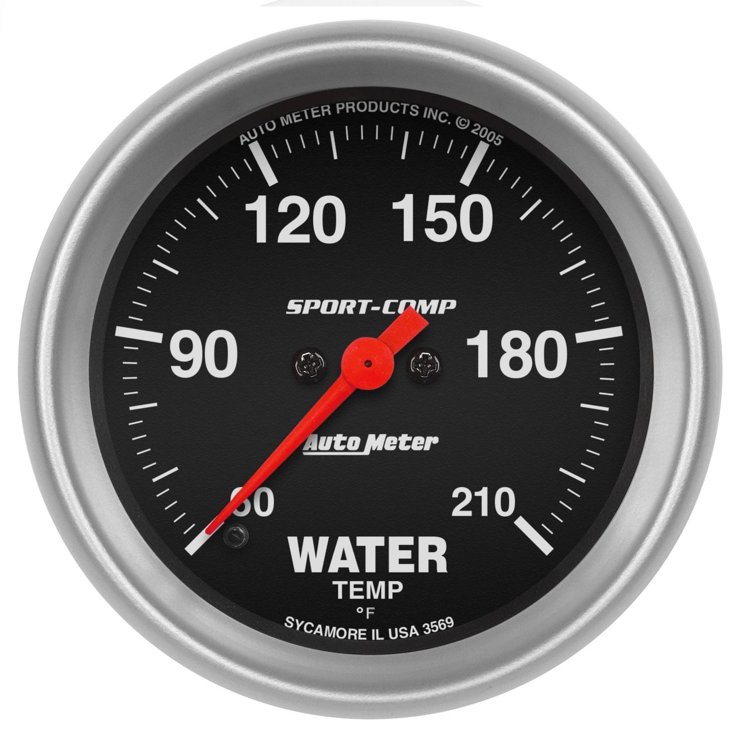 AutoMeter Sport-Comp 2-5/8in Water Temp AU3569