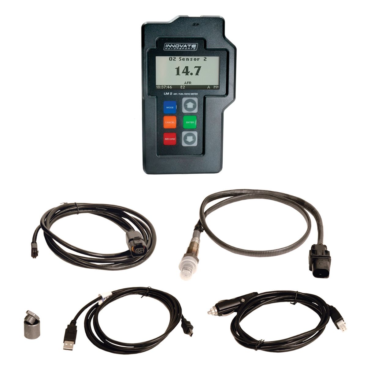 Innovate Motorsport LM-2: Handheld Digital Wideband Air/Fuel Ratio Meter & Datalogger, Single O2, BASIC Kit 38370