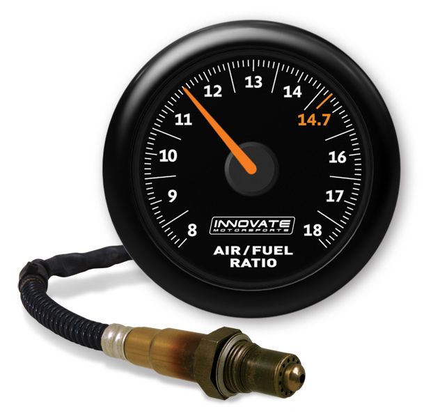 Innovate Motorsport MTX-AL: Analog Wideband Air/Fuel Ratio Ratio Gauge, Black Faceplate 38550