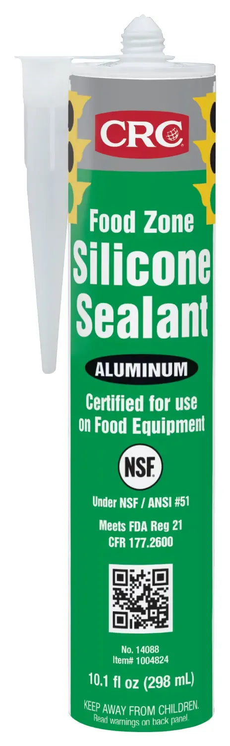 CRC Food Zone Silicone Sealant Aluminium 299ml FZ14088
