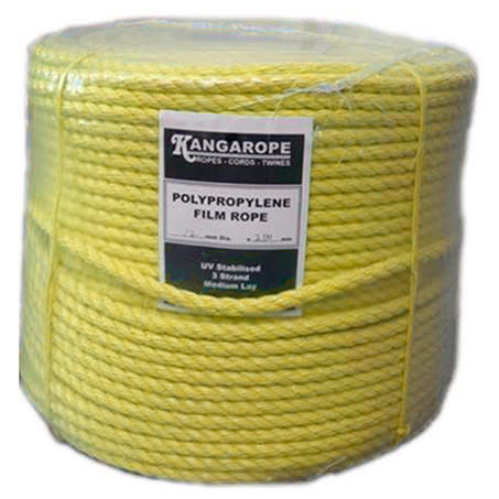 Wa Ropes & Hardware Rope Poly Prop Yellow 6mmx125M PP06S125Y