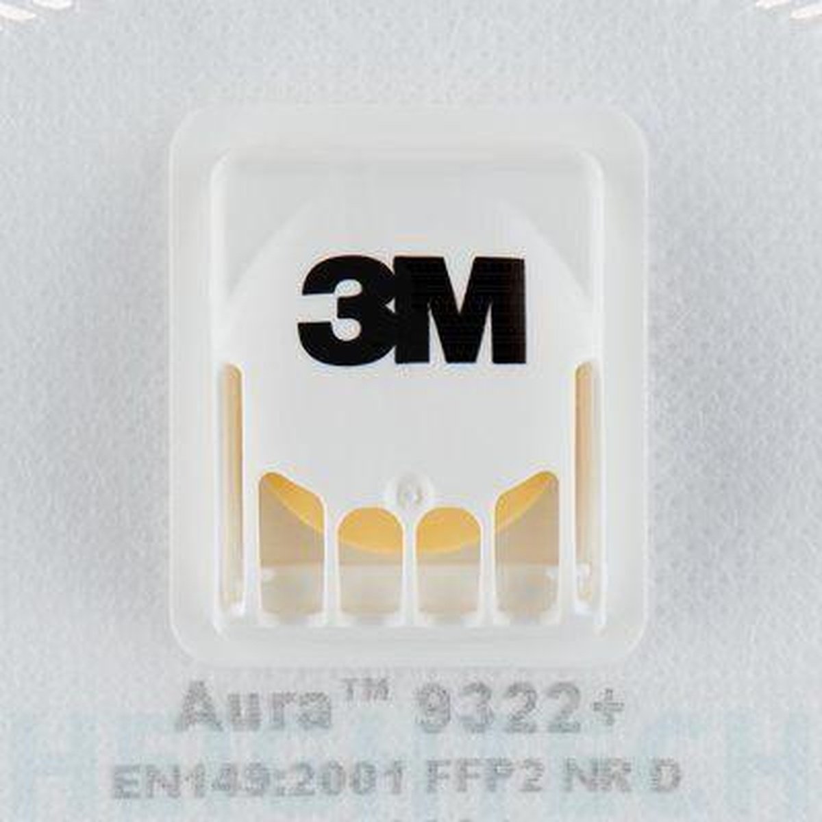 3M Aura Disposable Respirator Particulate Flat Fold Cool Flow Valve 9322A+ P2 (Pk of 10) AT010623091