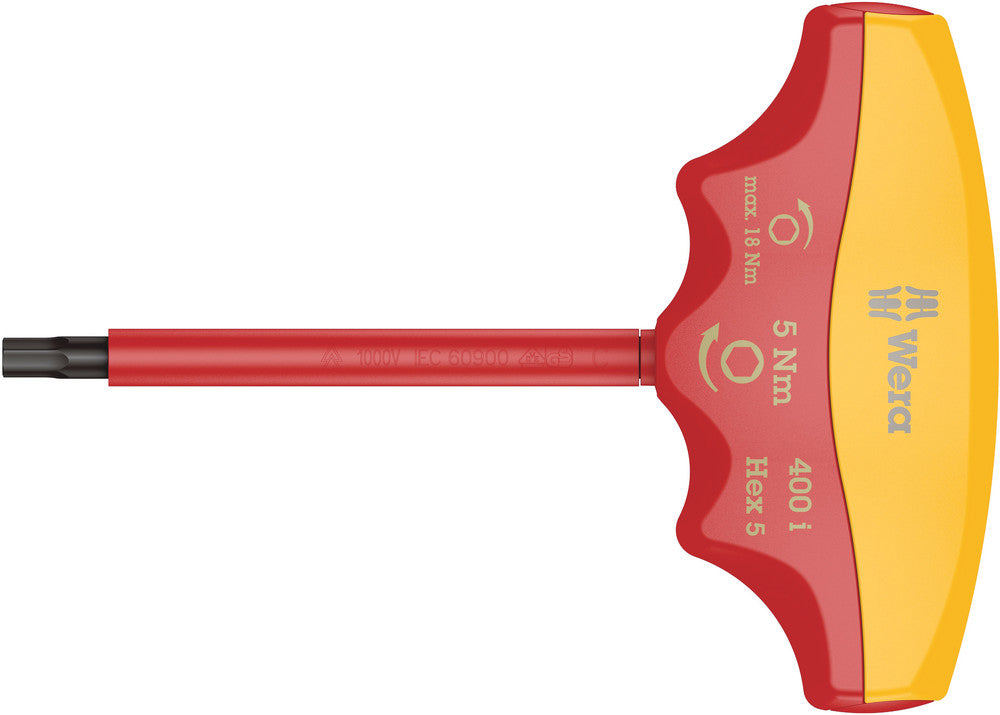 Wera 400 I Vde Hex Insulated Torque-Indicator 400 I Hex 5,0 / 5,0 Nm WER004981
